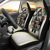 Huey P. Newton Car Seat Cover Black Panther Collage Design Civil Rights Movement Theme Revolutionary Tribute - Wonder Print Shop