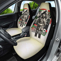 Huey P. Newton Car Seat Cover Black Panther Collage Design Civil Rights Movement Theme Revolutionary Tribute - Wonder Print Shop
