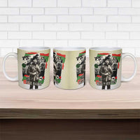 Huey P. Newton Ceramic Mug Black Panther Collage Design Civil Rights Movement Theme Revolutionary Tribute - Wonder Print Shop