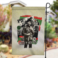 Huey P. Newton Garden Flag Black Panther Collage Design Civil Rights Movement Theme Revolutionary Tribute - Wonder Print Shop