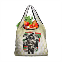 Huey P. Newton Grocery Bag Black Panther Collage Design Civil Rights Movement Theme Revolutionary Tribute - Wonder Print Shop