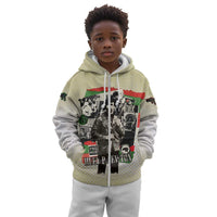 Huey P. Newton Kid Hoodie Black Panther Collage Design Civil Rights Movement Theme Revolutionary Tribute - Wonder Print Shop
