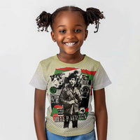 Huey P. Newton Kid T shirt Black Panther Collage Design Civil Rights Movement Theme Revolutionary Tribute TS04