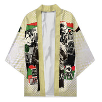 Huey P. Newton Kimono Black Panther Collage Design Civil Rights Movement Theme Revolutionary Tribute - Wonder Print Shop