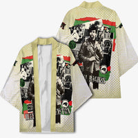 Huey P. Newton Kimono Black Panther Collage Design Civil Rights Movement Theme Revolutionary Tribute - Wonder Print Shop