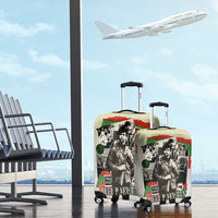 Huey P. Newton Luggage Cover Black Panther Collage Design Civil Rights Movement Theme Revolutionary Tribute - Wonder Print Shop