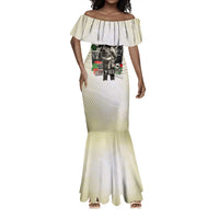 Huey P. Newton Mermaid Dress Black Panther Collage Design Civil Rights Movement Theme Revolutionary Tribute TS04