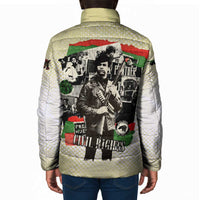 Huey P. Newton Padded Jacket Black Panther Collage Design Civil Rights Movement Theme Revolutionary Tribute - Wonder Print Shop