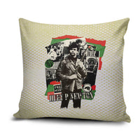 Huey P. Newton Pillow Cover Black Panther Collage Design Civil Rights Movement Theme Revolutionary Tribute - Wonder Print Shop