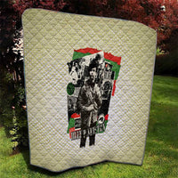 Huey P. Newton Quilt Black Panther Collage Design Civil Rights Movement Theme Revolutionary Tribute - Wonder Print Shop