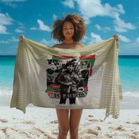 Huey P. Newton Sarong Black Panther Collage Design Civil Rights Movement Theme Revolutionary Tribute - Wonder Print Shop