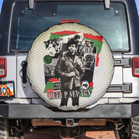 Huey P. Newton Spare Tire Cover Black Panther Collage Design Civil Rights Movement Theme Revolutionary Tribute - Wonder Print Shop