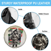 Huey P. Newton Spare Tire Cover Black Panther Collage Design Civil Rights Movement Theme Revolutionary Tribute - Wonder Print Shop