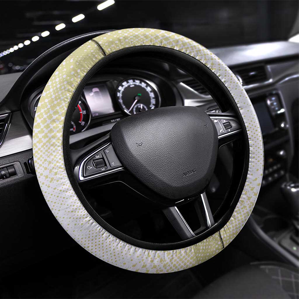 Huey P. Newton Steering Wheel Cover Black Panther Collage Design Civil Rights Movement Theme Revolutionary Tribute - Wonder Print Shop