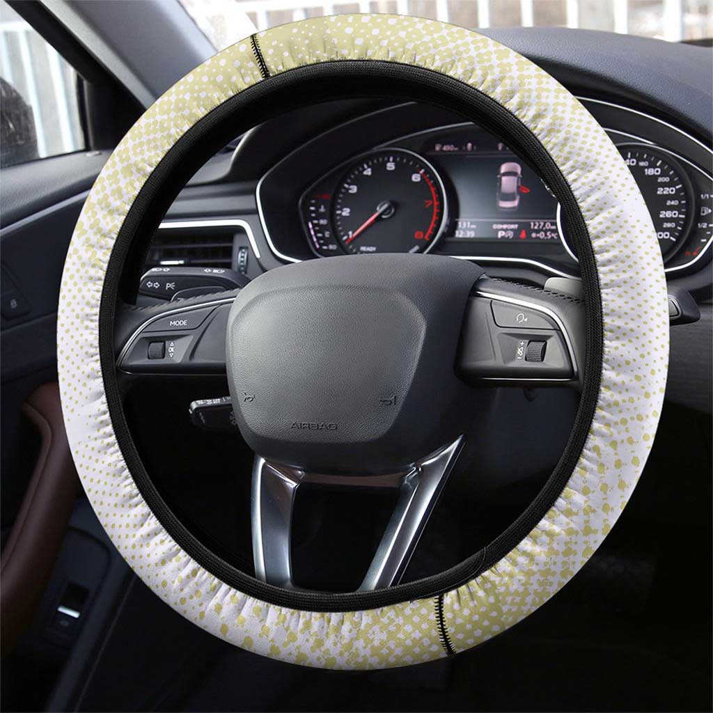Huey P. Newton Steering Wheel Cover Black Panther Collage Design Civil Rights Movement Theme Revolutionary Tribute - Wonder Print Shop