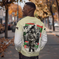 Huey P. Newton Sweatshirt Black Panther Collage Design Civil Rights Movement Theme Revolutionary Tribute - Wonder Print Shop
