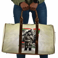 Huey P. Newton Travel Bag Black Panther Collage Design Civil Rights Movement Theme Revolutionary Tribute - Wonder Print Shop