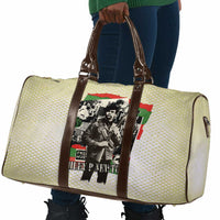 Huey P. Newton Travel Bag Black Panther Collage Design Civil Rights Movement Theme Revolutionary Tribute - Wonder Print Shop
