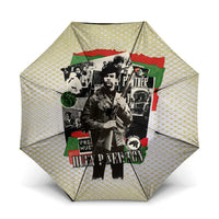 Huey P. Newton Umbrella Black Panther Collage Design Civil Rights Movement Theme Revolutionary Tribute - Wonder Print Shop