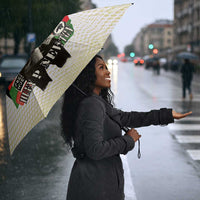 Huey P. Newton Umbrella Black Panther Collage Design Civil Rights Movement Theme Revolutionary Tribute - Wonder Print Shop