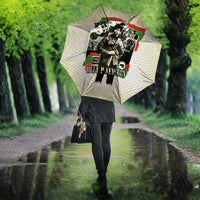 Huey P. Newton Umbrella Black Panther Collage Design Civil Rights Movement Theme Revolutionary Tribute - Wonder Print Shop