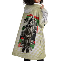 Huey P. Newton Wearable Blanket Hoodie Black Panther Collage Design Civil Rights Movement Theme Revolutionary Tribute - Wonder Print Shop