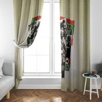 Huey P. Newton Window Curtain Black Panther Collage Design Civil Rights Movement Theme Revolutionary Tribute - Wonder Print Shop