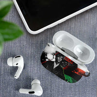 Huey P. Newton AirPods Case Revolutionary Portrait - Panther Graphic Surrender to the Revolution Quote - Wonder Print Shop
