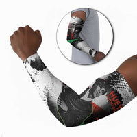 Huey P. Newton Arm Sleeves Revolutionary Portrait - Panther Graphic Surrender to the Revolution Quote - Wonder Print Shop