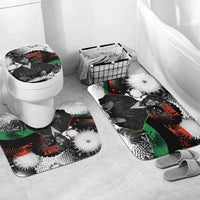 Huey P. Newton Bathroom Set Revolutionary Portrait - Panther Graphic Surrender to the Revolution Quote - Wonder Print Shop