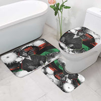 Huey P. Newton Bathroom Set Revolutionary Portrait - Panther Graphic Surrender to the Revolution Quote - Wonder Print Shop