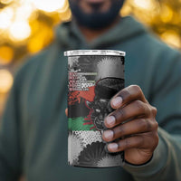 Huey P. Newton 4 in 1 Can Cooler Tumbler Revolutionary Portrait - Panther Graphic Surrender to the Revolution Quote - Wonder Print Shop