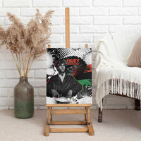 Huey P. Newton Canvas Wall Art Revolutionary Portrait - Panther Graphic Surrender to the Revolution Quote - Wonder Print Shop