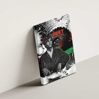 Huey P. Newton Canvas Wall Art Revolutionary Portrait - Panther Graphic Surrender to the Revolution Quote - Wonder Print Shop