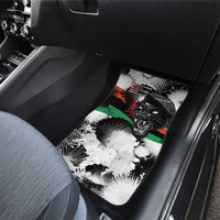 Huey P. Newton Car Mats Revolutionary Portrait - Panther Graphic Surrender to the Revolution Quote - Wonder Print Shop