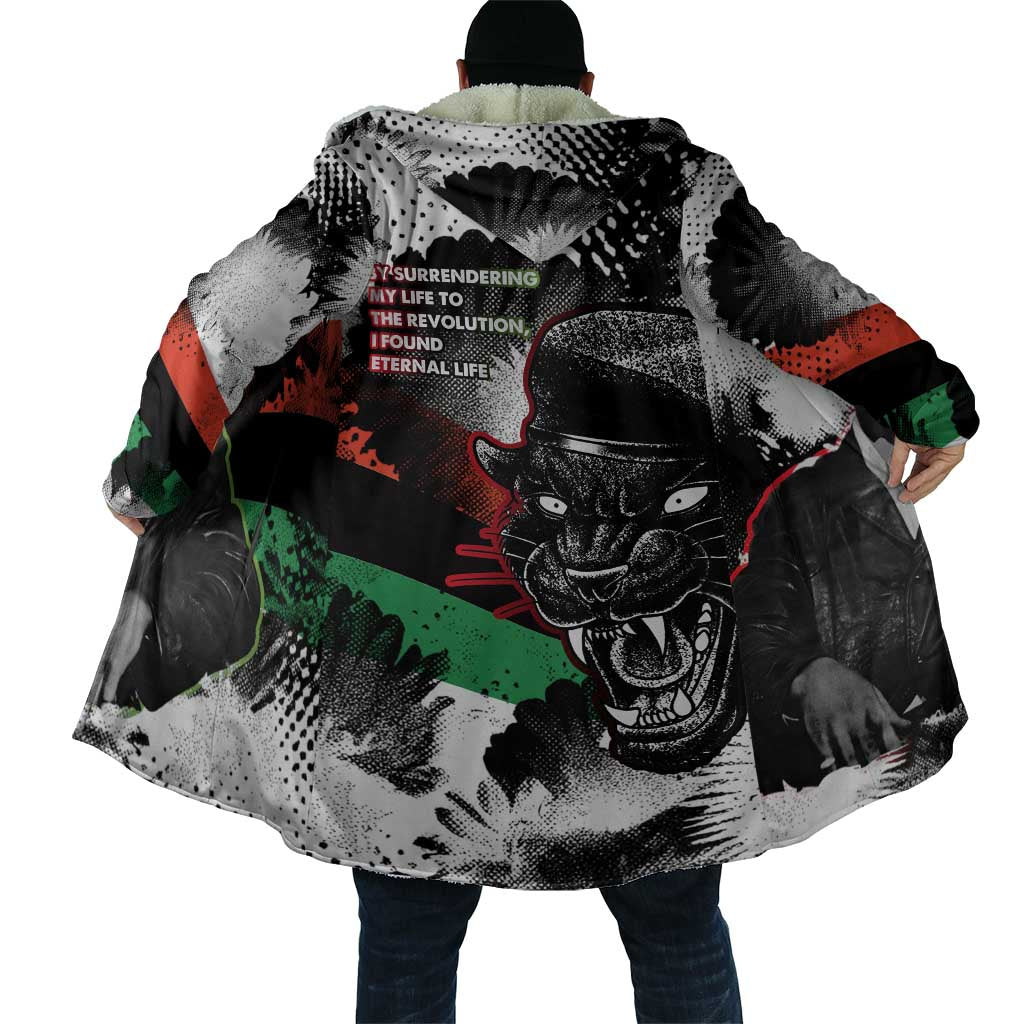 Huey P. Newton Cloak Revolutionary Portrait - Panther Graphic Surrender to the Revolution Quote - Wonder Print Shop