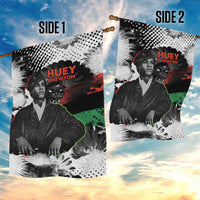 Huey P. Newton Garden Flag Revolutionary Portrait - Panther Graphic Surrender to the Revolution Quote - Wonder Print Shop