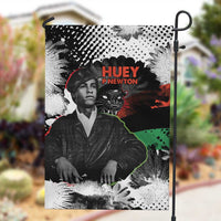 Huey P. Newton Garden Flag Revolutionary Portrait - Panther Graphic Surrender to the Revolution Quote - Wonder Print Shop