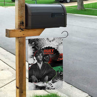 Huey P. Newton Garden Flag Revolutionary Portrait - Panther Graphic Surrender to the Revolution Quote - Wonder Print Shop