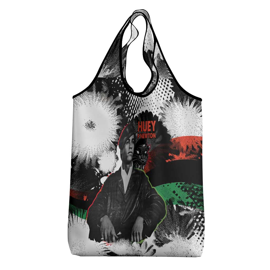 Huey P. Newton Grocery Bag Revolutionary Portrait - Panther Graphic Surrender to the Revolution Quote - Wonder Print Shop