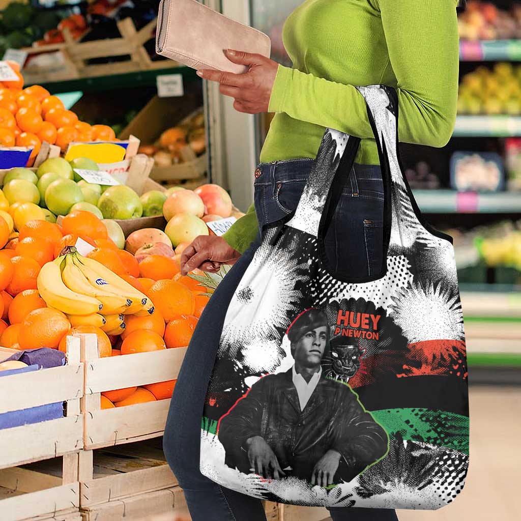 Huey P. Newton Grocery Bag Revolutionary Portrait - Panther Graphic Surrender to the Revolution Quote - Wonder Print Shop