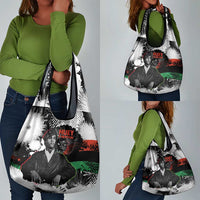 Huey P. Newton Grocery Bag Revolutionary Portrait - Panther Graphic Surrender to the Revolution Quote - Wonder Print Shop