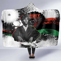 Huey P. Newton Hooded Blanket Revolutionary Portrait - Panther Graphic Surrender to the Revolution Quote - Wonder Print Shop