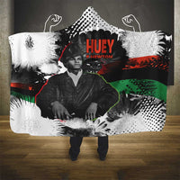 Huey P. Newton Hooded Blanket Revolutionary Portrait - Panther Graphic Surrender to the Revolution Quote - Wonder Print Shop