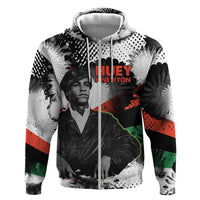 Huey P. Newton Hoodie Revolutionary Portrait - Panther Graphic Surrender to the Revolution Quote - Wonder Print Shop