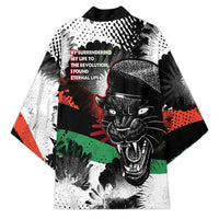Huey P. Newton Kimono Revolutionary Portrait - Panther Graphic Surrender to the Revolution Quote - Wonder Print Shop