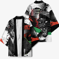 Huey P. Newton Kimono Revolutionary Portrait - Panther Graphic Surrender to the Revolution Quote - Wonder Print Shop