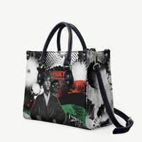 Huey P. Newton Leather Bag Revolutionary Portrait - Panther Graphic Surrender to the Revolution Quote - Wonder Print Shop