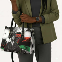 Huey P. Newton Leather Bag Revolutionary Portrait - Panther Graphic Surrender to the Revolution Quote - Wonder Print Shop