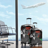 Huey P. Newton Luggage Cover Revolutionary Portrait - Panther Graphic Surrender to the Revolution Quote - Wonder Print Shop